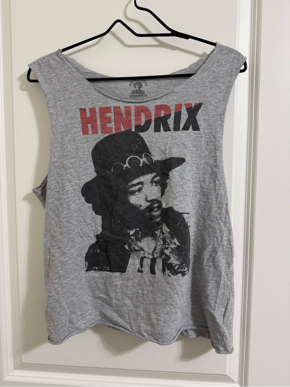 Grey Graphic Tank Top